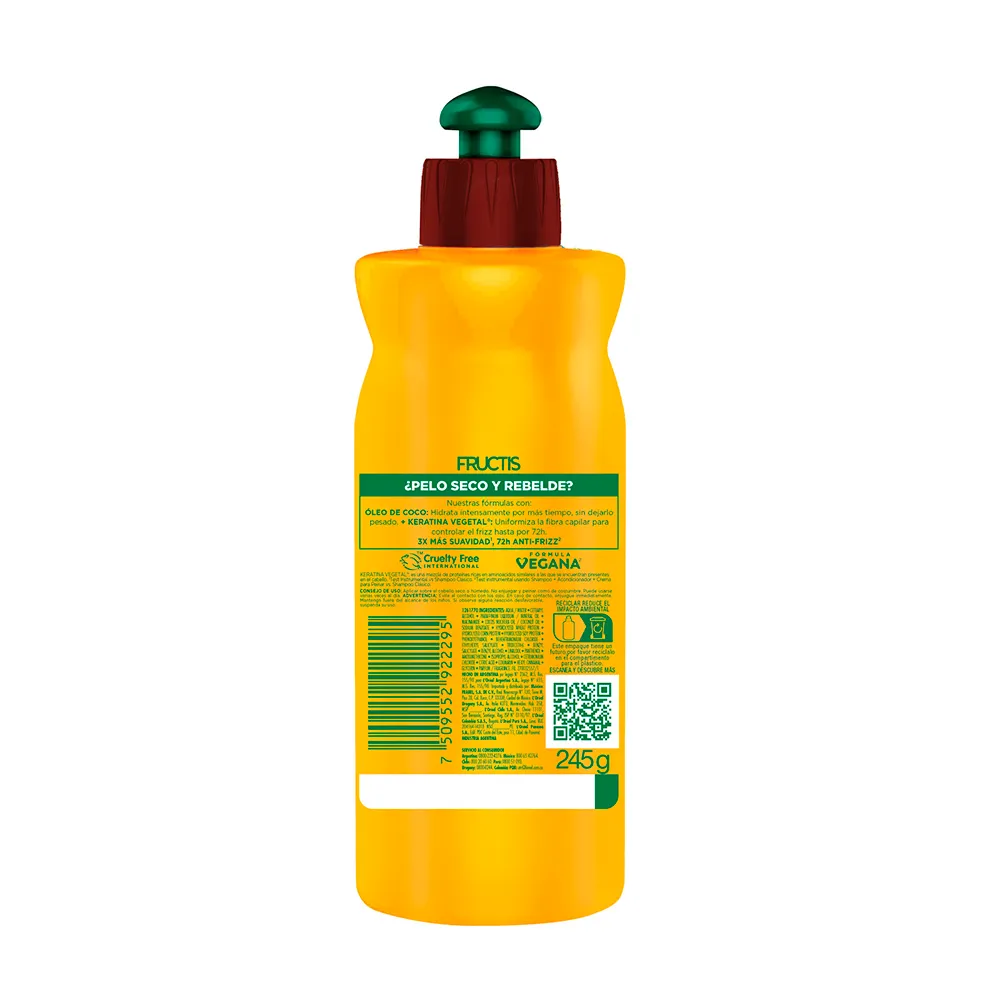 Fructis Crema para Peinar Fructis Liso Coco x 250 ml