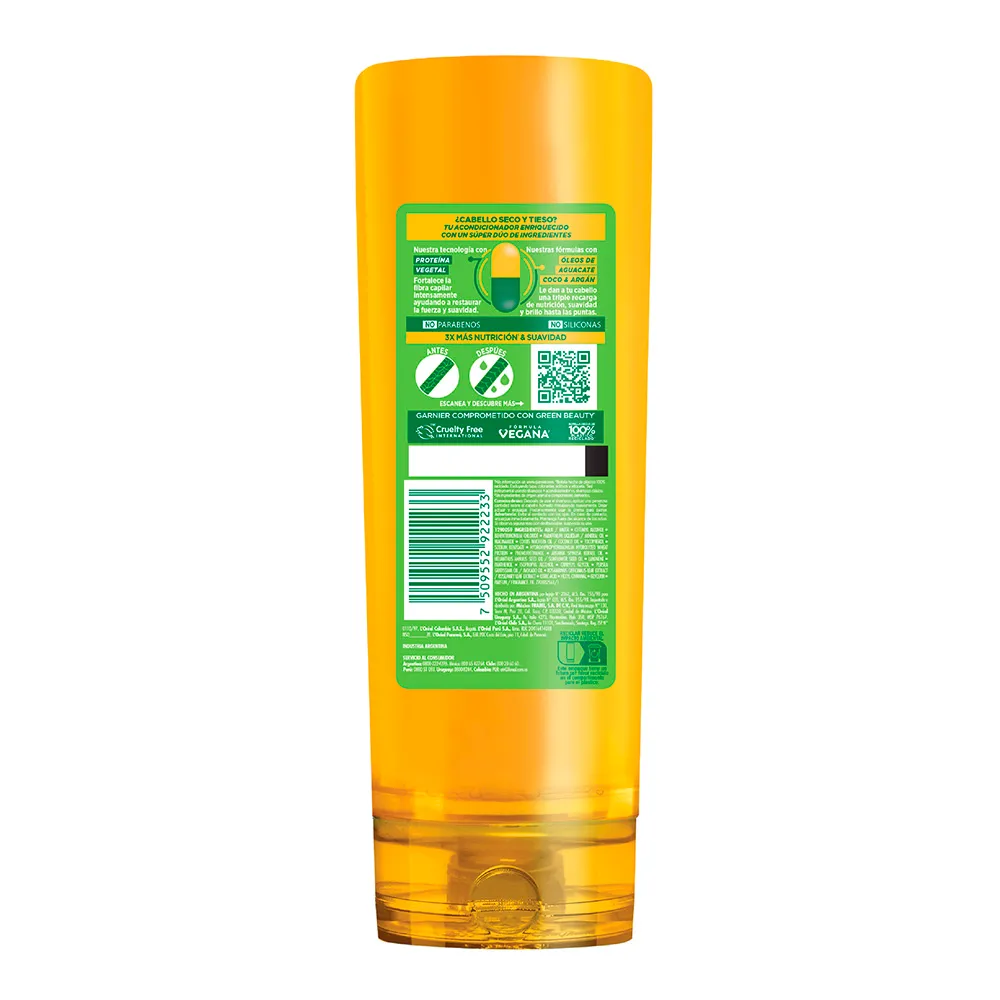 Fructis Acondicionador Fructis Recarga Nutritiva x 350 ml