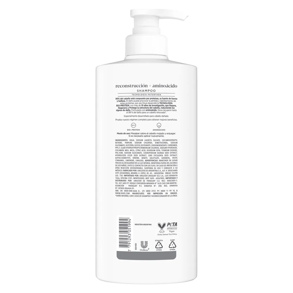 Dove Shampoo Dove Reconstrucción + Aminoácido x 650 ml
