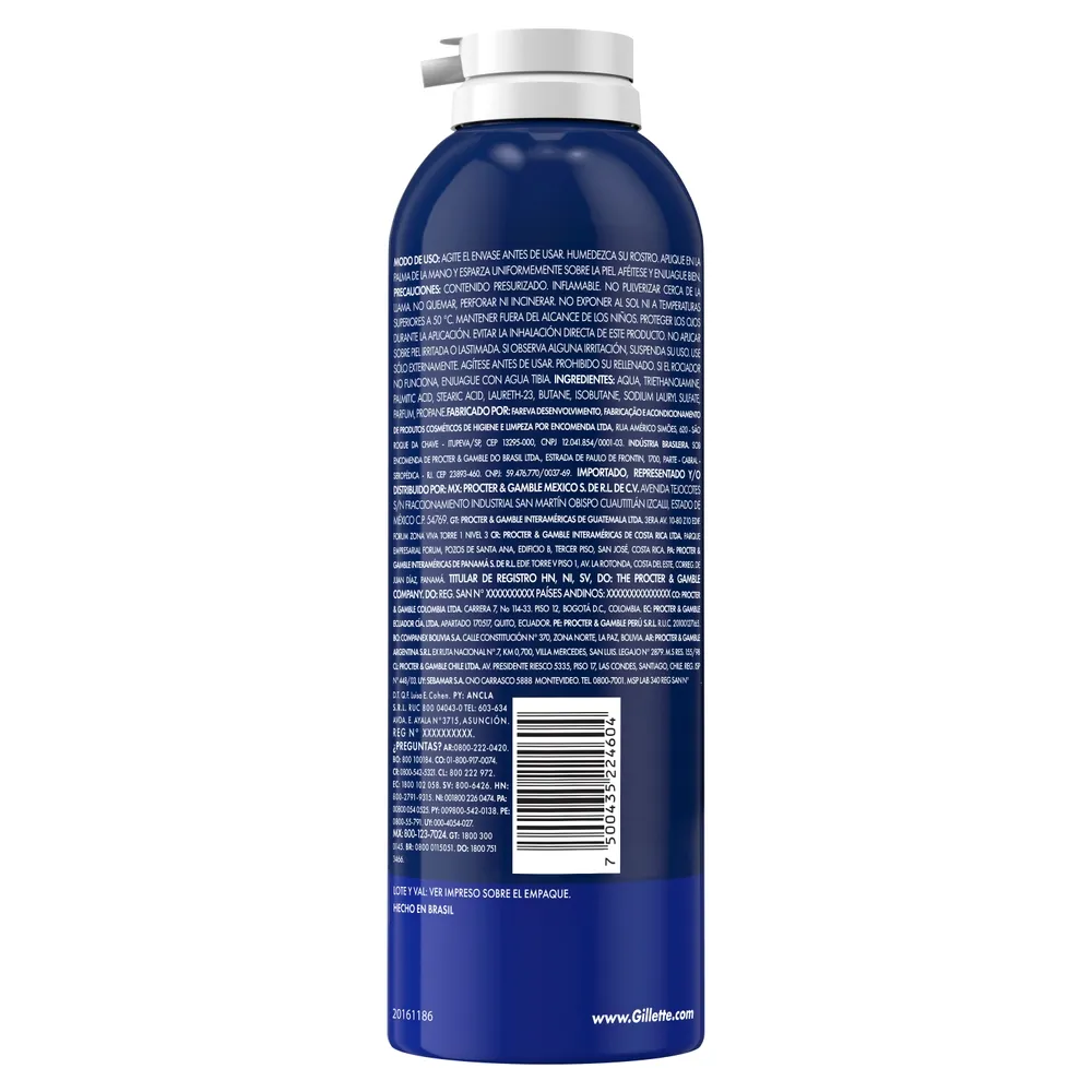 Gillette Espuma de Afeitar Gillette Foamy con Textura Cremosa y Abundante x 322 ml