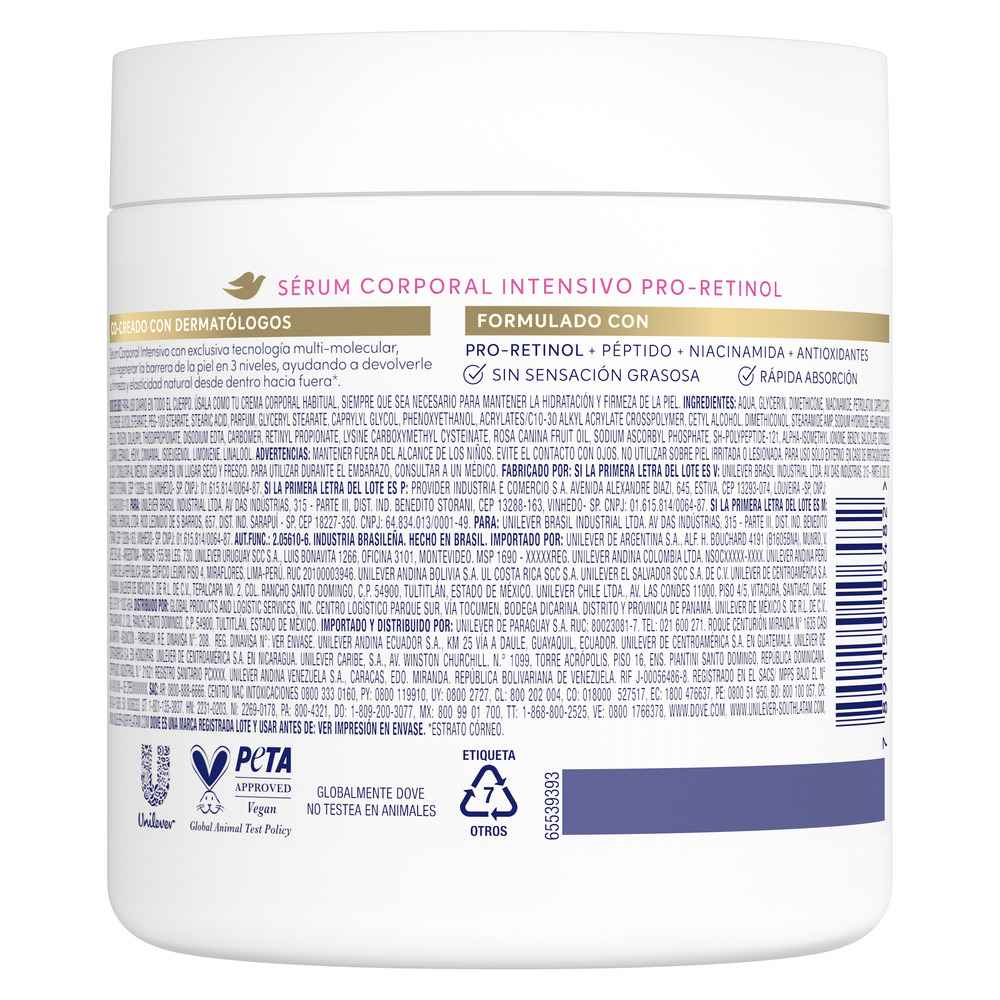 Dove Sérum Corporal Dove Intensivo Pro-Retinol x 450 g