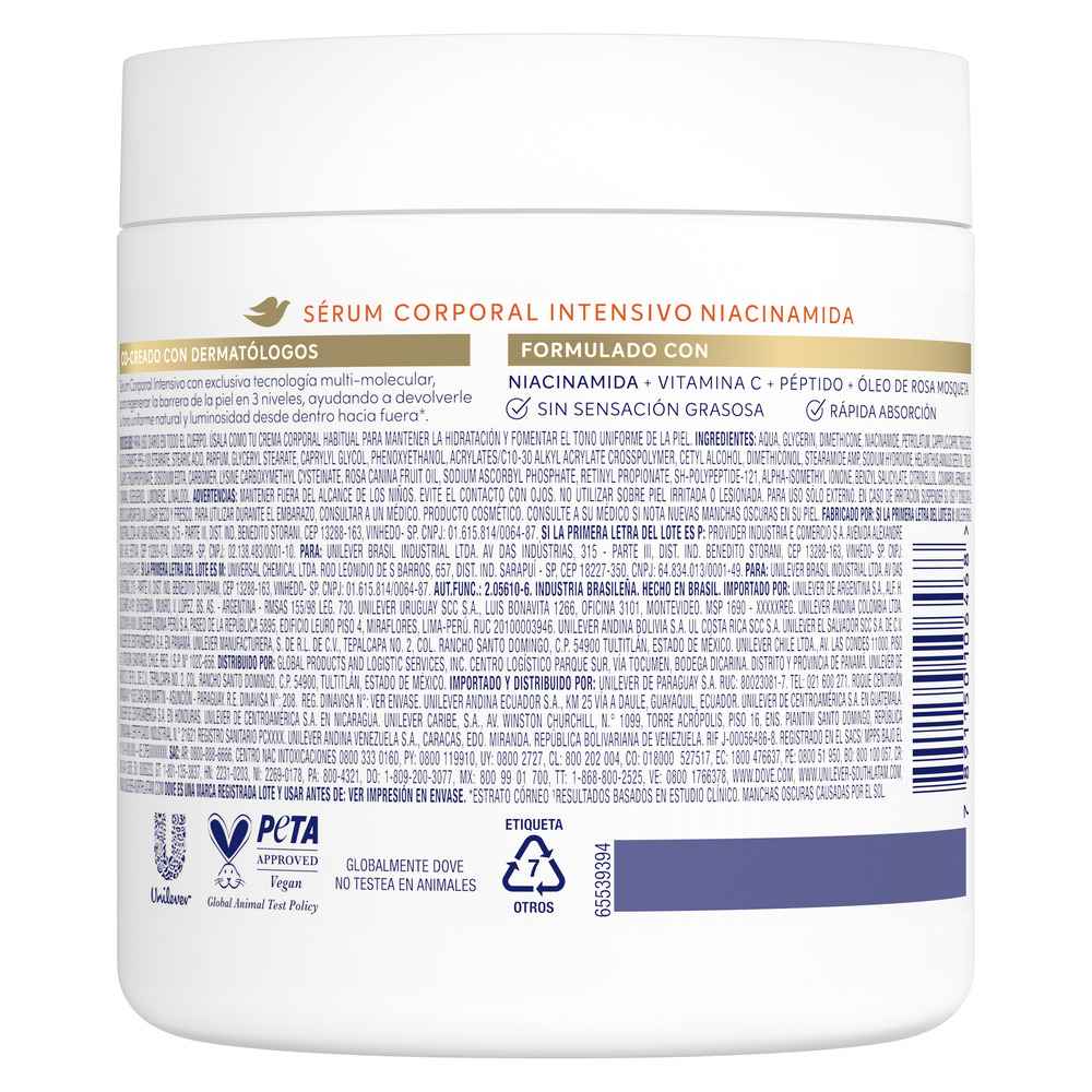Dove Sérum Corporal Dove Intensivo Niacinamida x 450 g