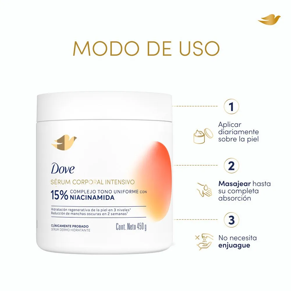 Dove Sérum Corporal Dove Intensivo Niacinamida x 450 g