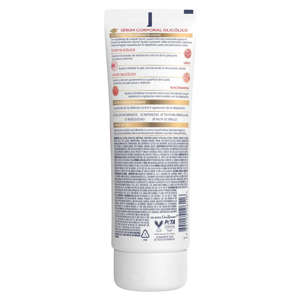 Dove Sérum Corporal Dove Glicólico x 200 ml