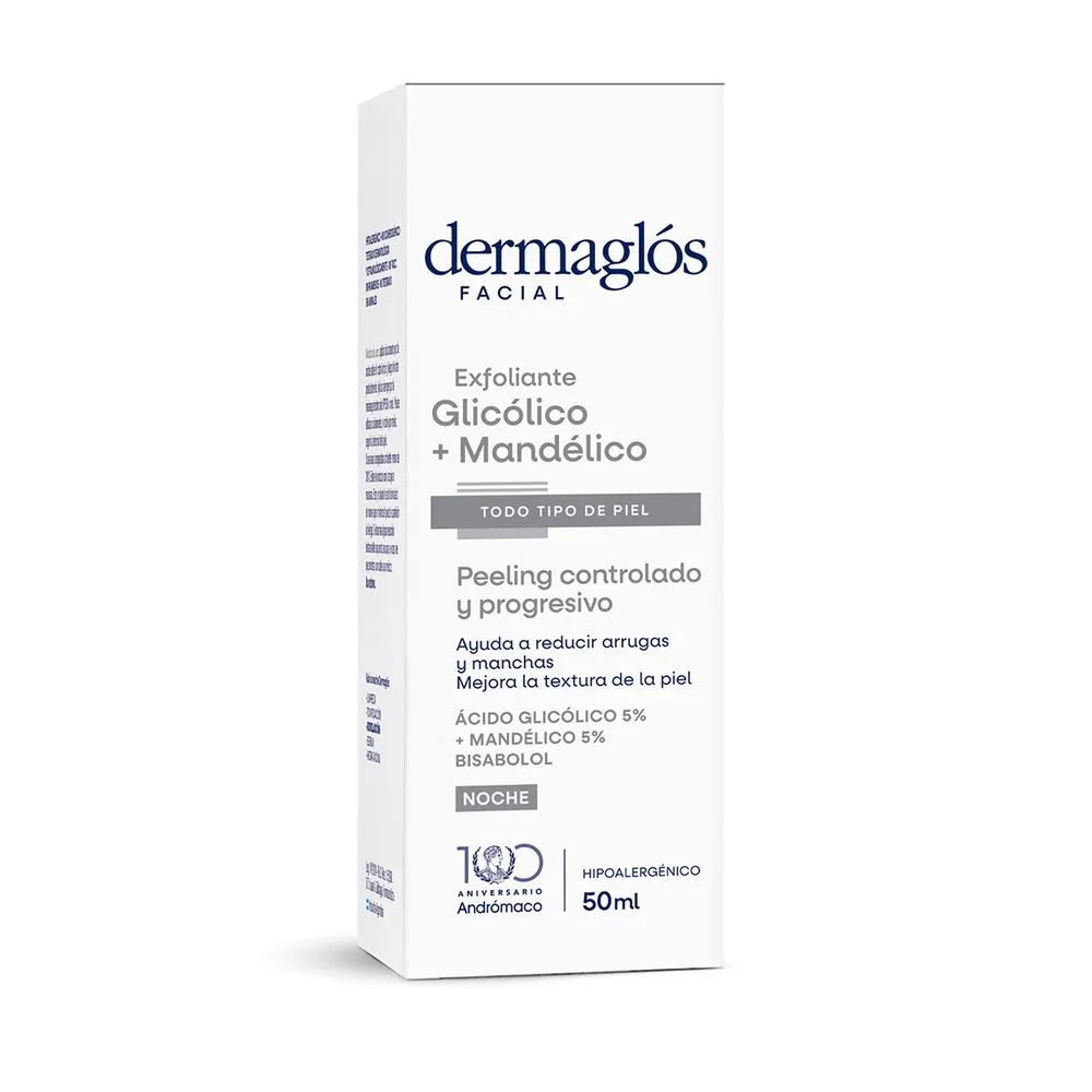 Dermaglós Exfoliante Facial Dermaglós Peeling Glicólico Mandélico x 50 ml