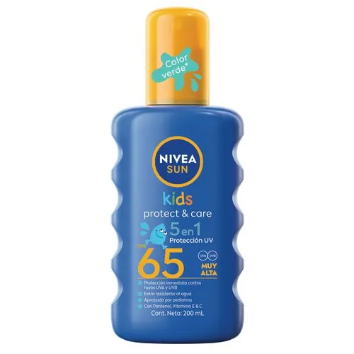 Nivea Protector Solar en Spray Nivea Sun Kids Protect & Care Fps 65 x 200 ml