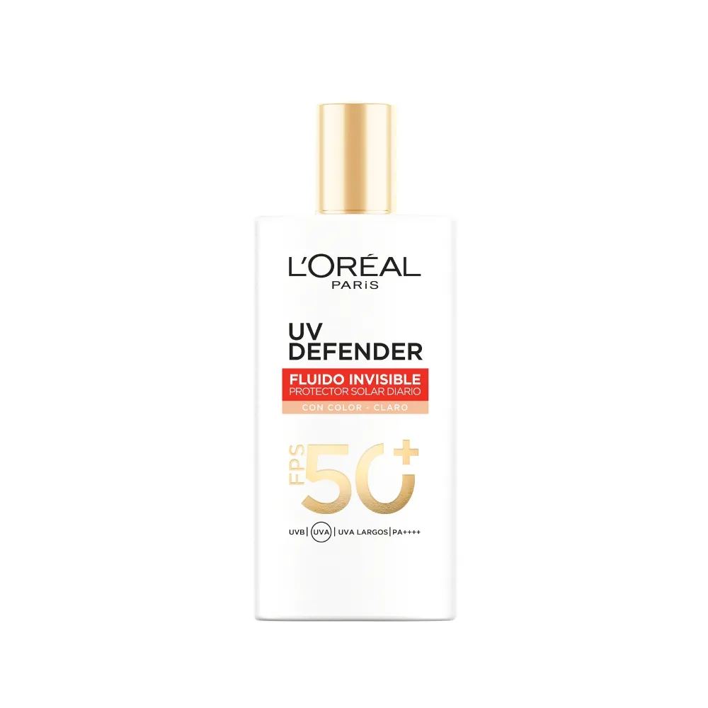 L'Oréal París Protector Solar L'Oréal Paris UV Defender Fluido Tono Claro Fps 50+ x 40 g