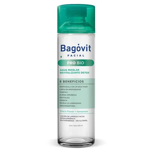 Bagóvit Agua Micelar Facial Bagóvit Pro Bio Detox x 200 ml