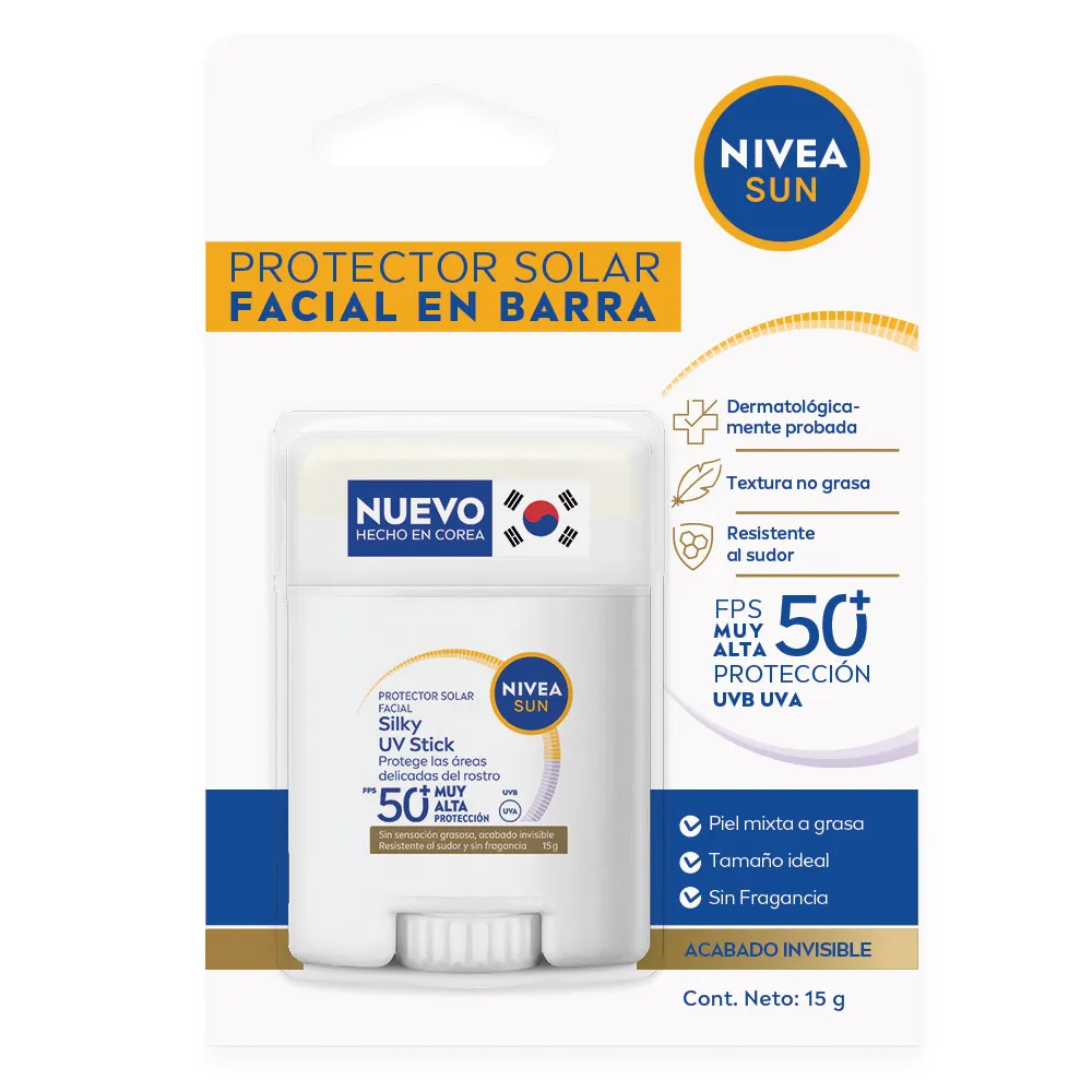 Nivea Protector Solar Facial Nivea Sun UV Stick en Barra Fps 50 x 15 g