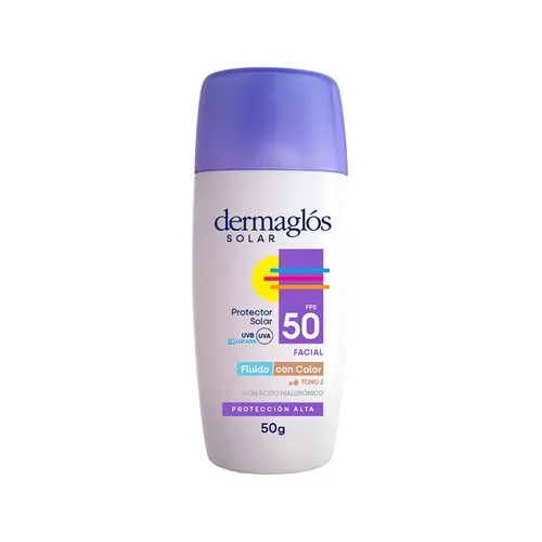 Dermaglós Protector Solar Fluido Dermaglós Tono 2 Fps 50 x 50 g