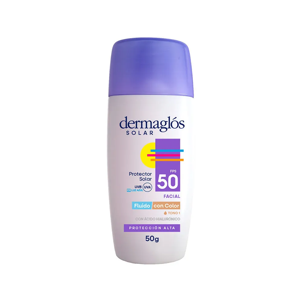 Dermaglós Protector Solar Fluido Dermaglós Tono 1 Fps 50 x 50 g
