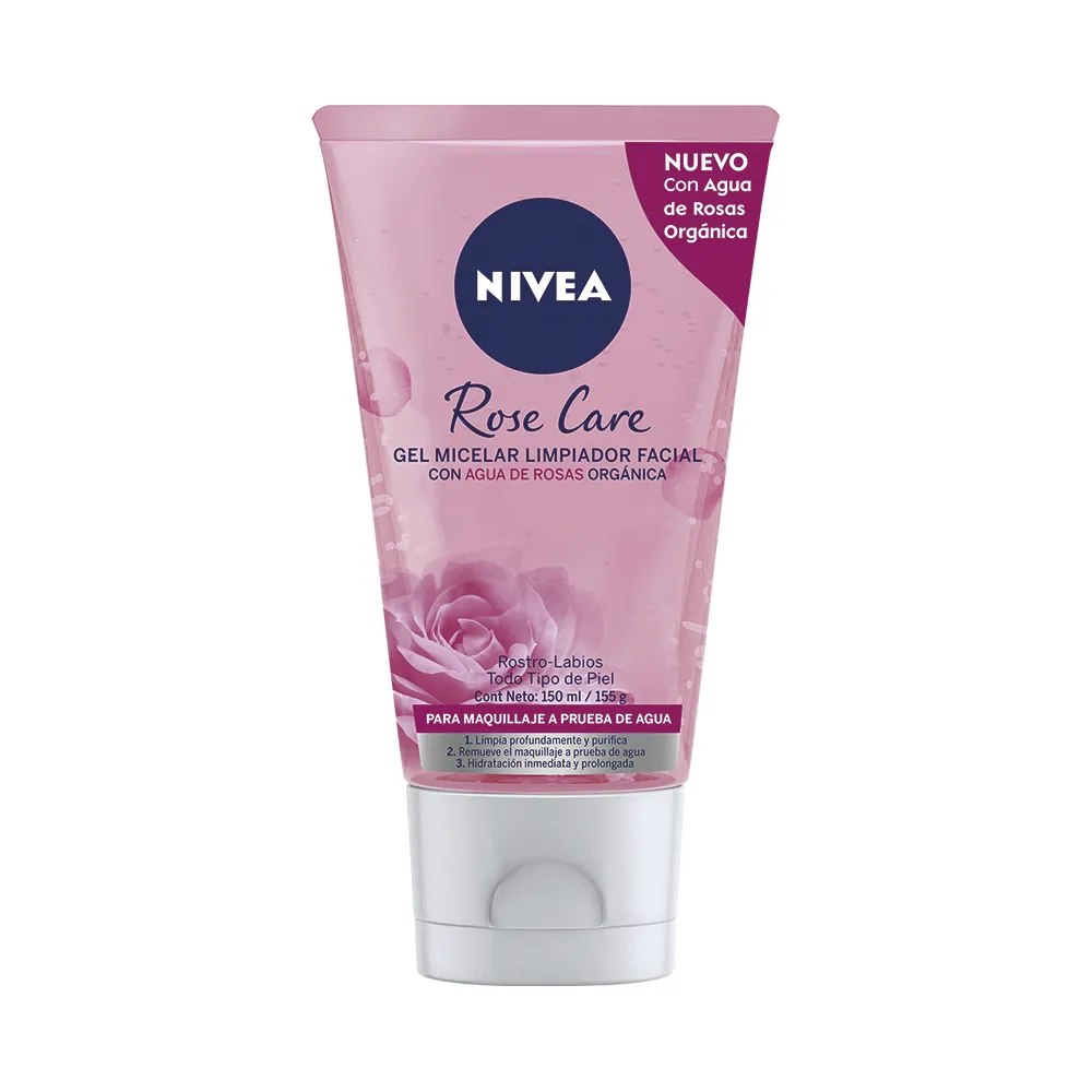 Nivea Gel Limpiador Facial Micelar Nivea Rose Care x 150 ml