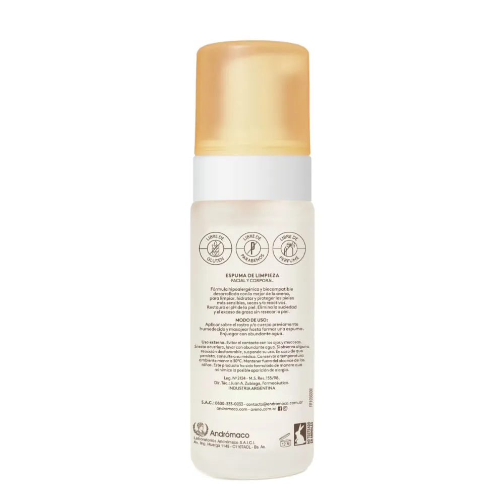 Aveno Espuma de Limpieza Aveno Facial y Corporal x 150 ml