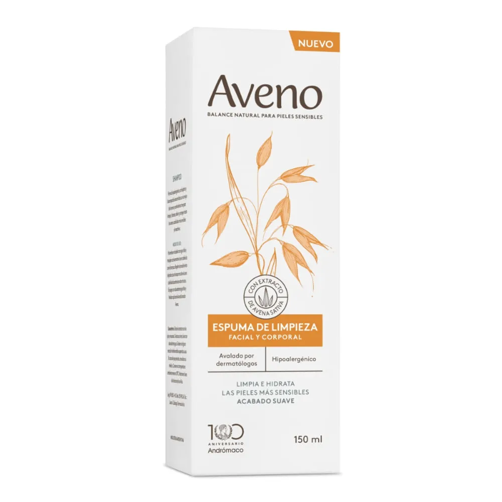 Aveno Espuma de Limpieza Aveno Facial y Corporal x 150 ml