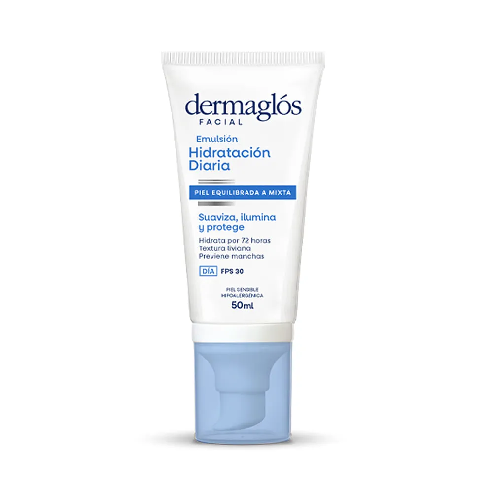 Dermaglós Emulsión Facial Hidratante Dermaglos de Dia para Piel Normal a Mixta Fps30 x 50 ml