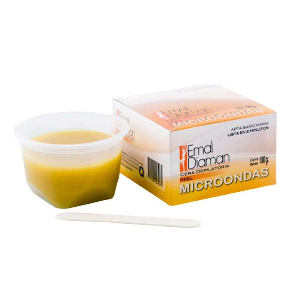 Emal Diaman Cera depilatoria con miel para microondas 180 gr