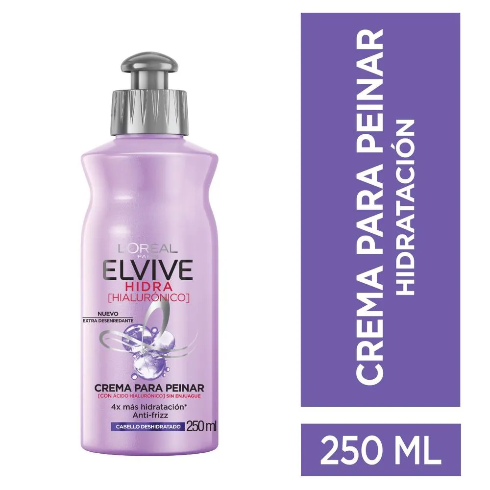 Elvive Crema para peinar hidra hialuronico 250 ml