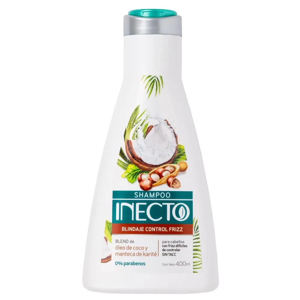 Inecto Shampoo blindaje control frizz 400 ml