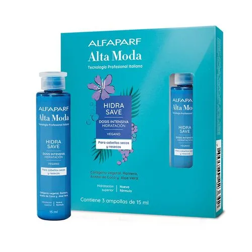 alfaparf alta moda Ampolla hidra save 15 ml (3 unidades)