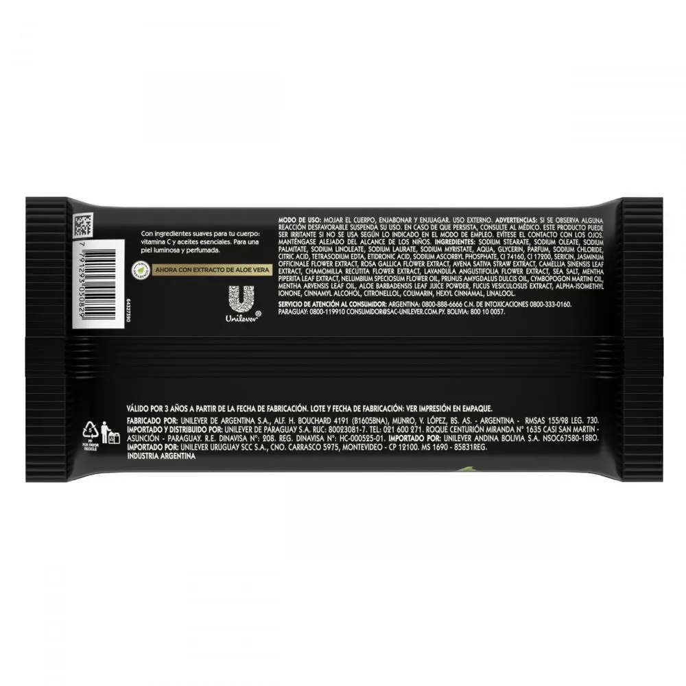 Lux Jabón en barra orquidea negra 120 gr (3 unidades)