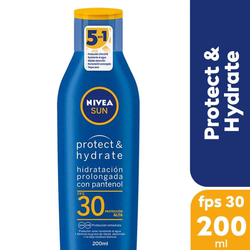 Nivea Protector solar humectante sun protect and hydrate fps30 200 ml