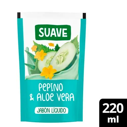 Suave Jabón líquido pepino y aloe 220 ml
