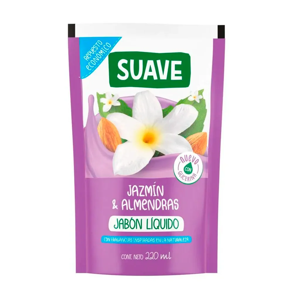 Suave Jabón líquido jazmín y almendras 220 ml