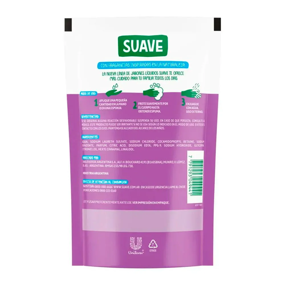 Suave Jabón líquido jazmín y almendras 220 ml