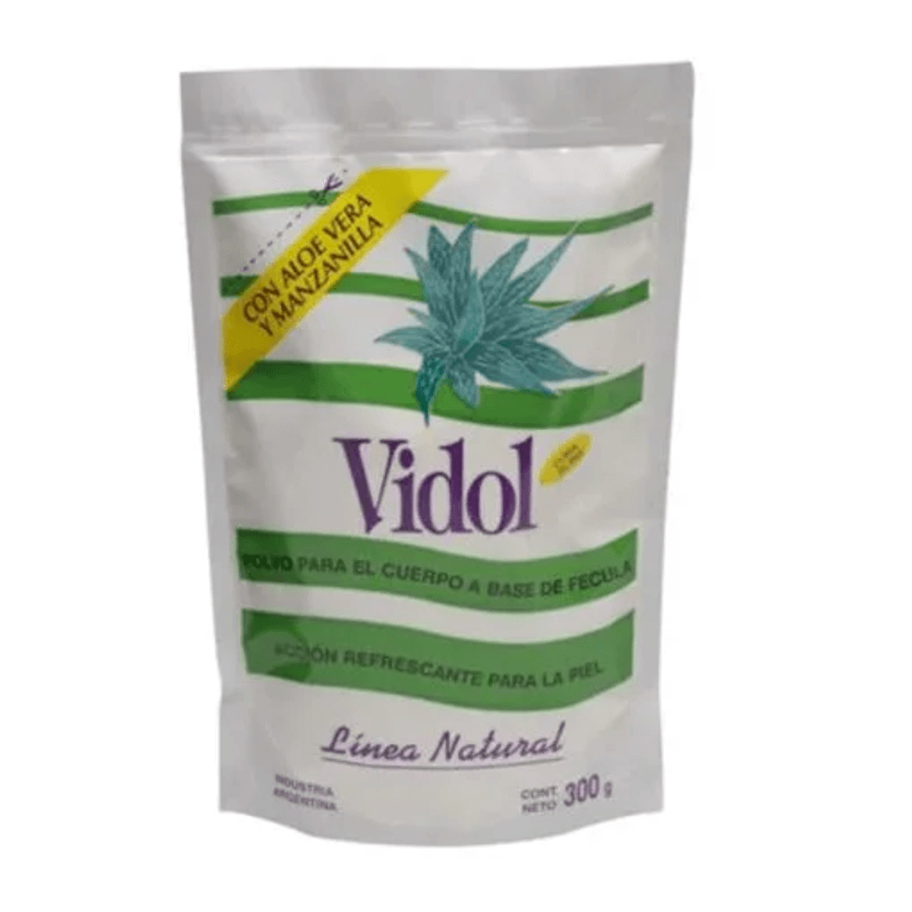 Vidol Polvo con aloe y manzanilla a base de fécula bolsa 300 gr