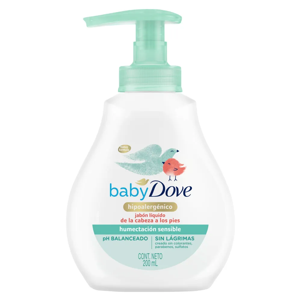 Baby Dove Baby jabon liquido humectación sensible 200 ml