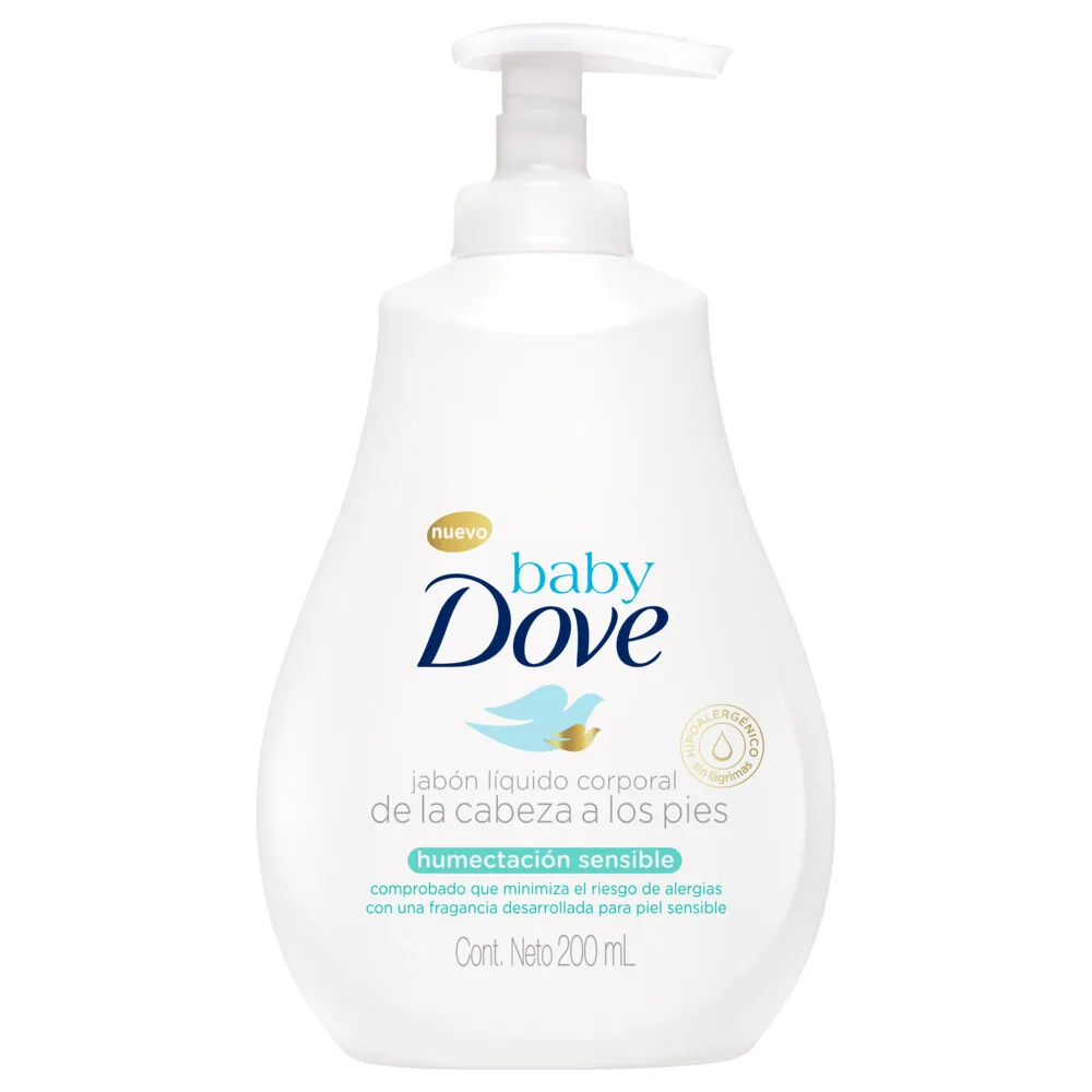 Baby Dove Baby jabon liquido humectación sensible 200 ml