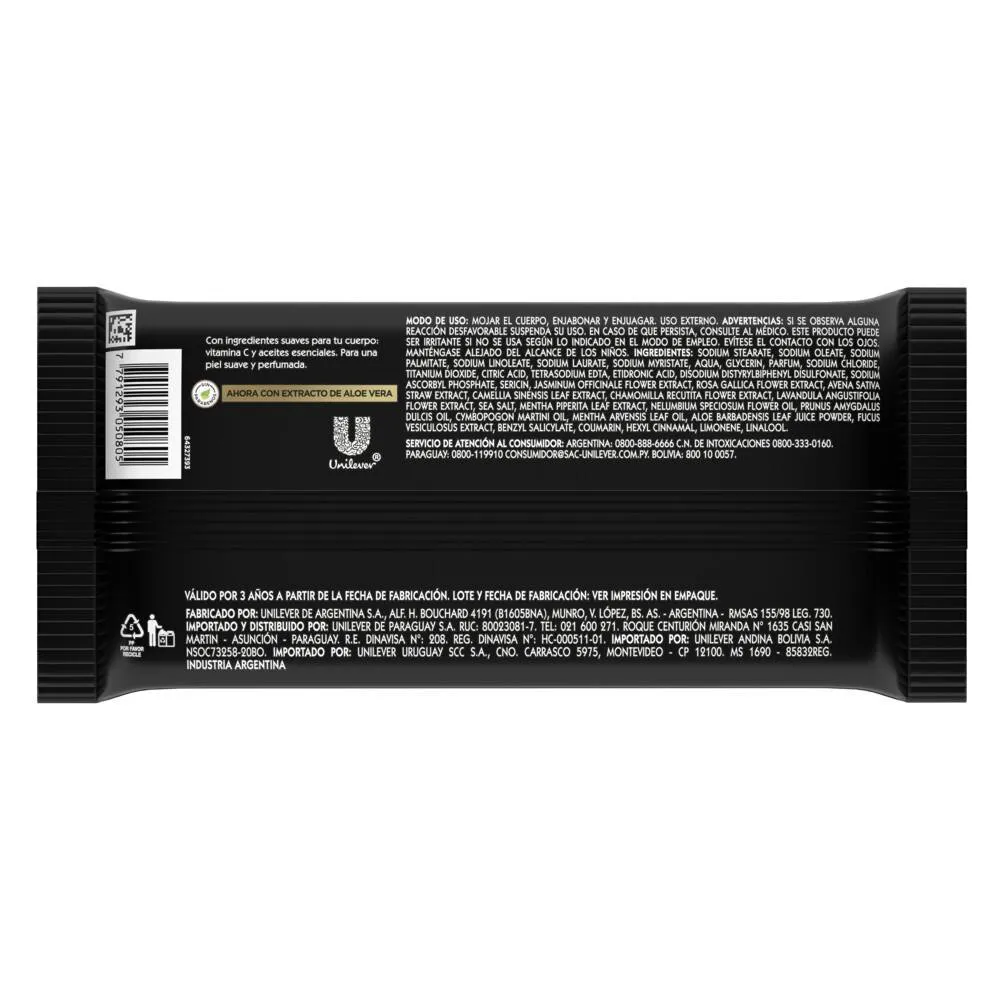 Lux Jabón en barra jazmin cremoso 120 gr (3 unidades)