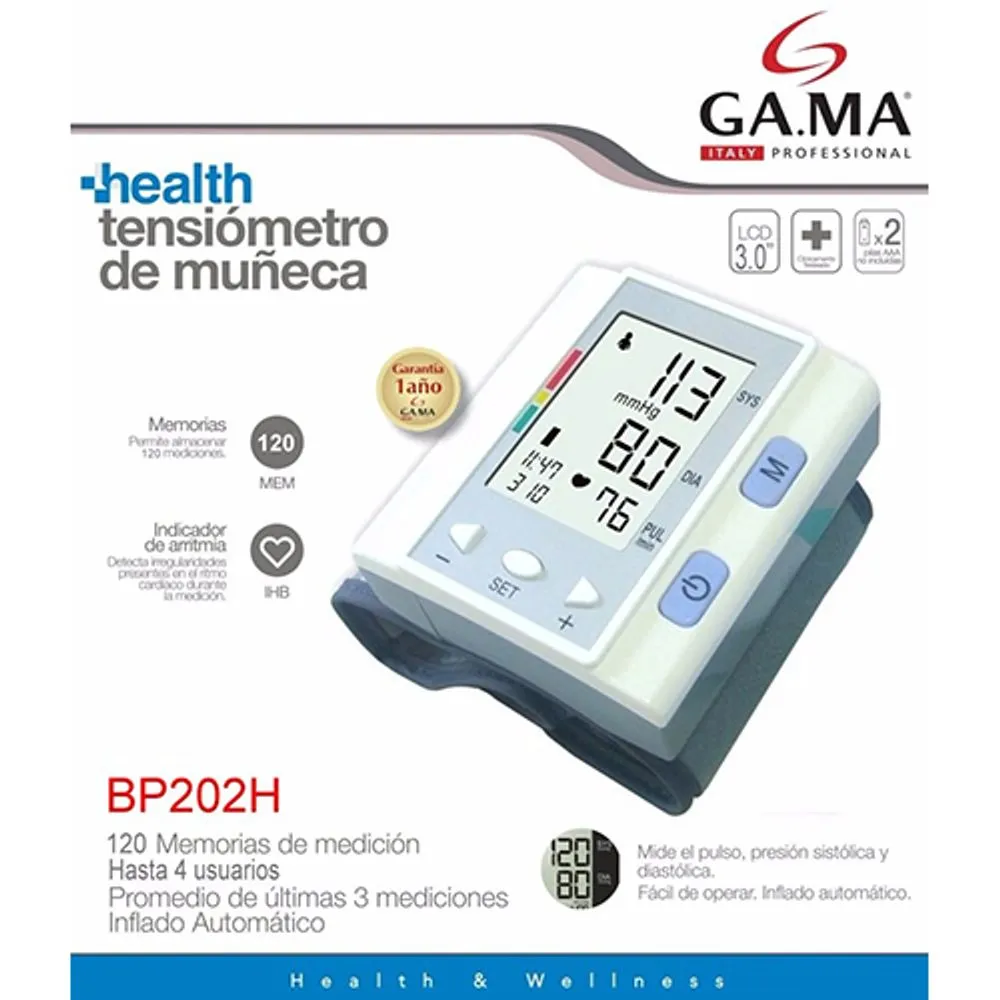 Gama Tensiometro digital de muñeca bp-202h