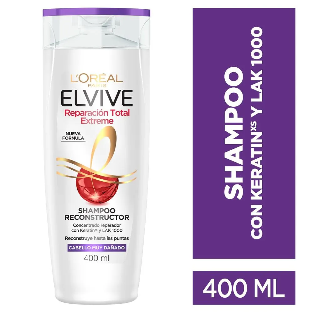 Elvive Shampoo reparación total extreme 400 ml