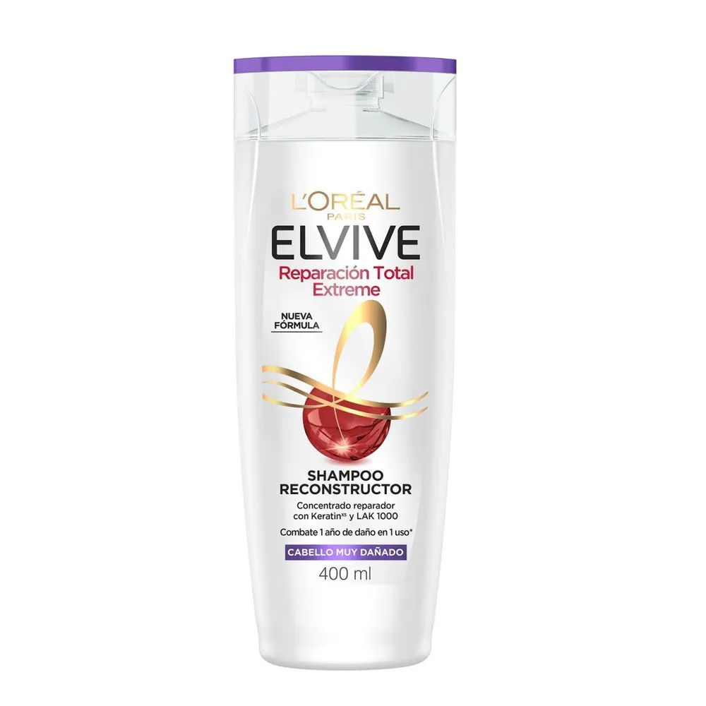 Elvive Shampoo reparación total extreme 400 ml
