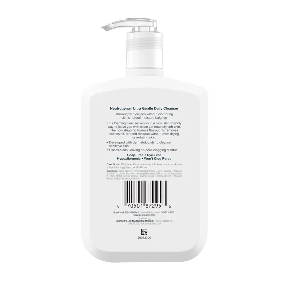 Neutrogena Gel de limpieza facial Ultra Gentle 354 ml