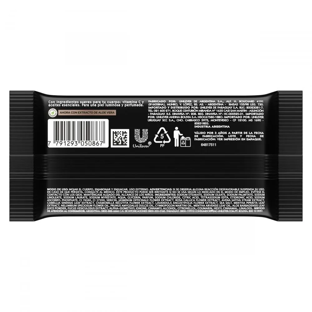 Lux Jabón en barra orquidea negra 120 gr