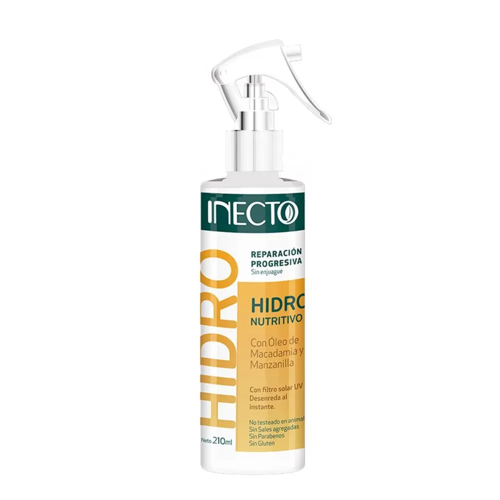 Inecto Spray Reparación Progresiva Hidronutritivo con Filtro Solar 200ml