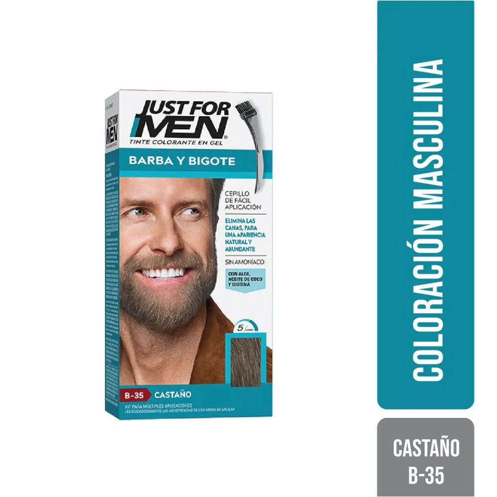 Just For Men Colorante gel barba y bigote