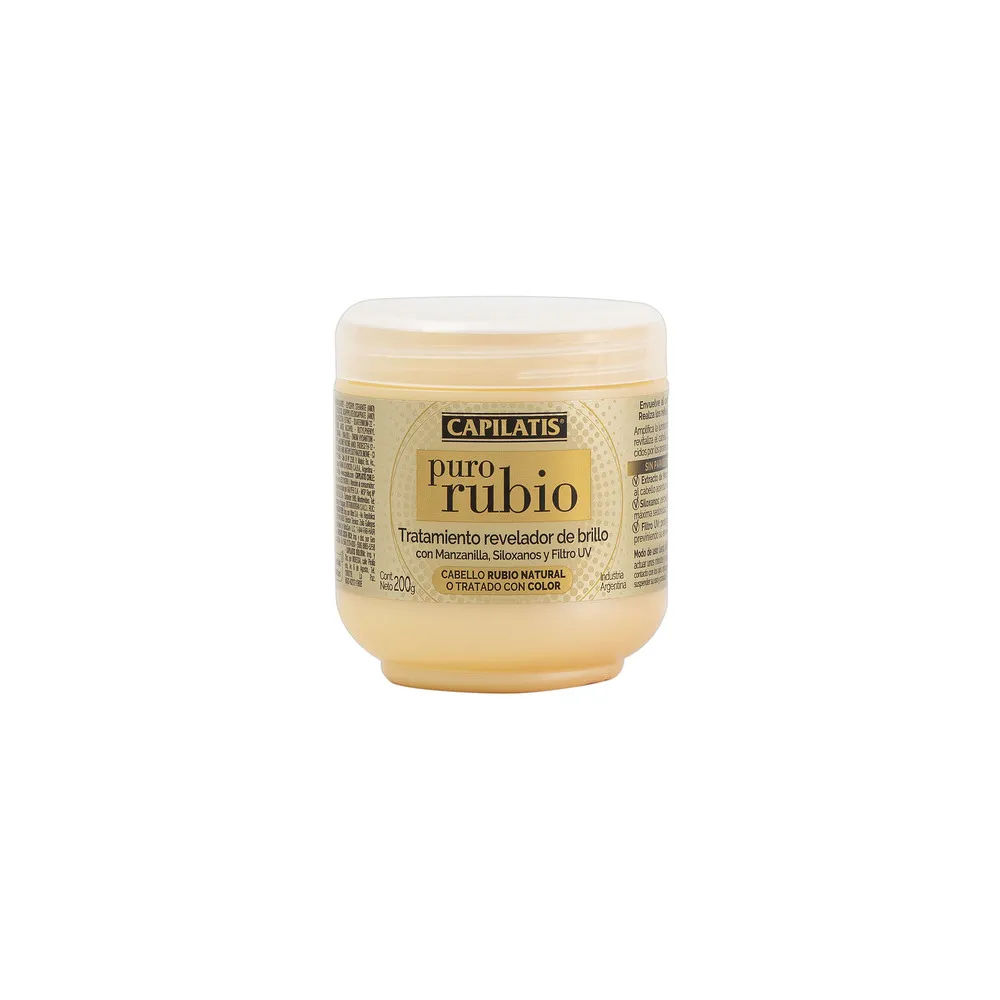 Capilatis Tratamiento revelador de brillo línea puro rubio 200 gr