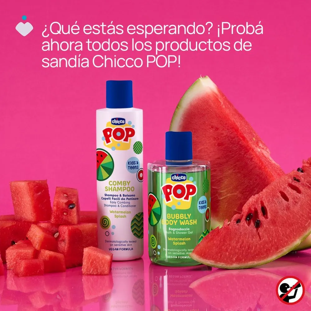 Chicco Gel de baño espumoso sandia 300ml