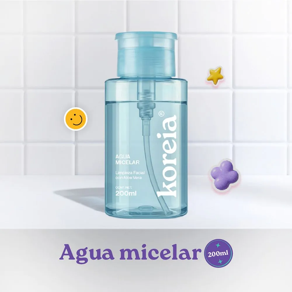 Koreia Agua micelar limpieza facial con aloe vera 200ml