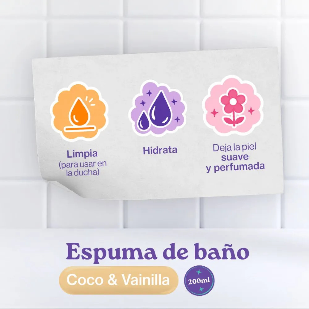 Koreia Espuma de baño coco y vainilla 200ml