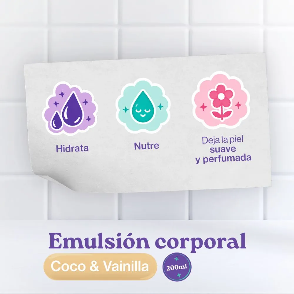 Koreia Emulsion hidratante corporal coco y vainilla 200ml