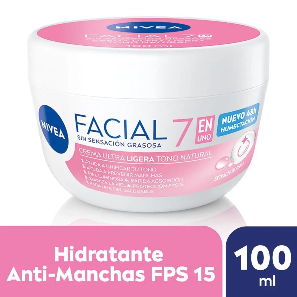 Nivea Crema facial 7 en 1 cuidado radiante y uniforme 100ml