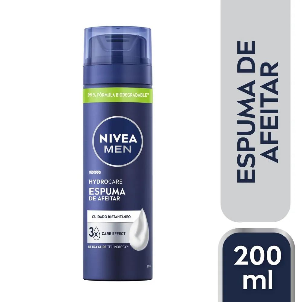 Nivea Espuma de afeitar hydrocare para todo tipo de piel 200ml