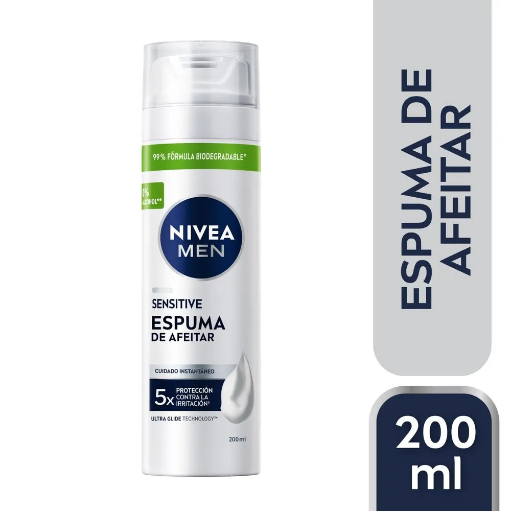 Nivea Espuma de afeitar sensitive para piel sensible 200ml
