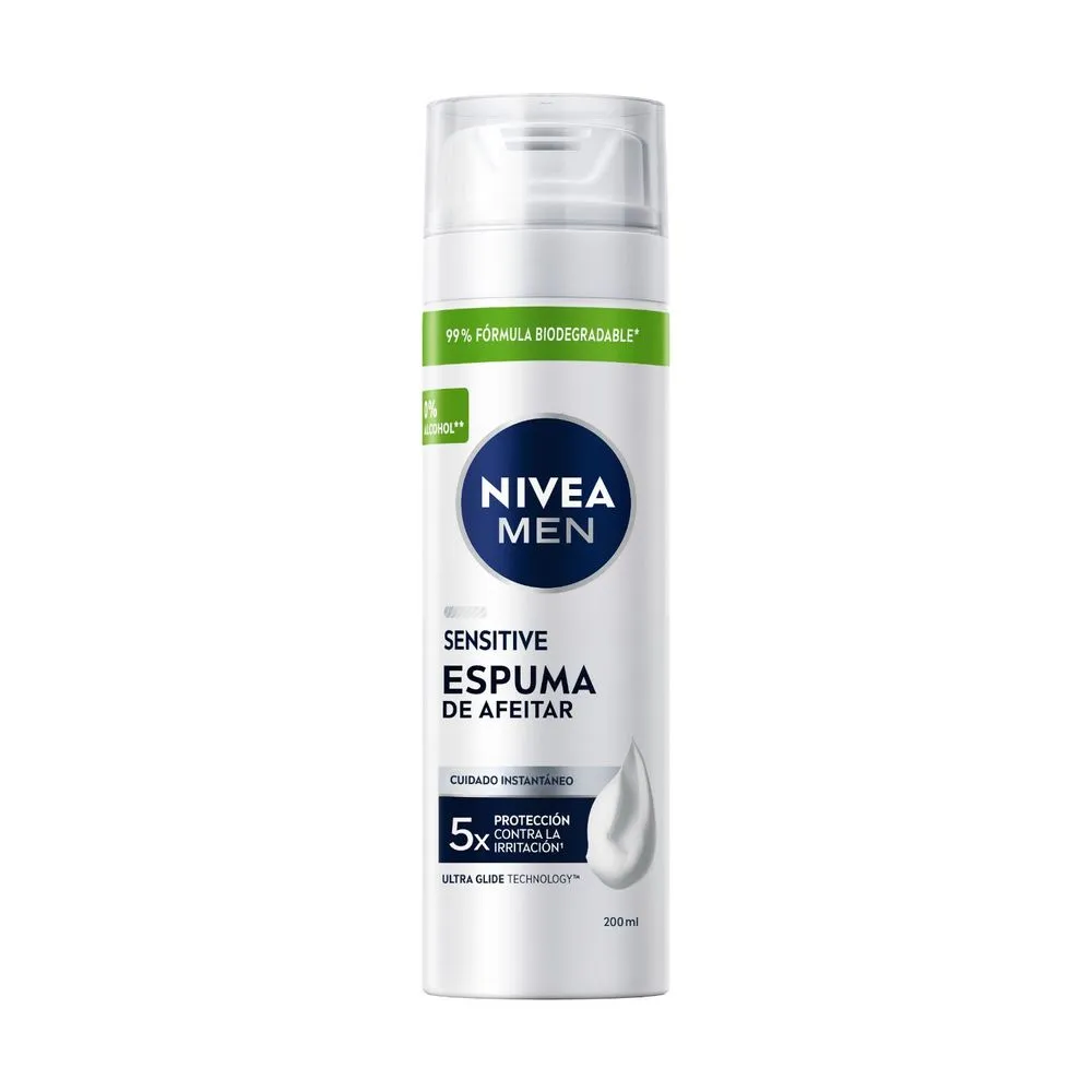 Nivea Espuma de afeitar sensitive para piel sensible 200ml