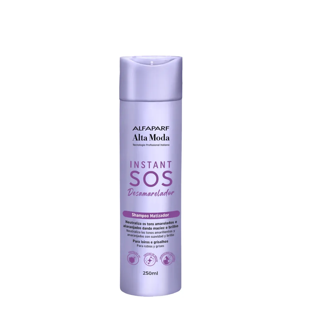 alfaparf alta moda Shampoo matizador instant sos 250ml