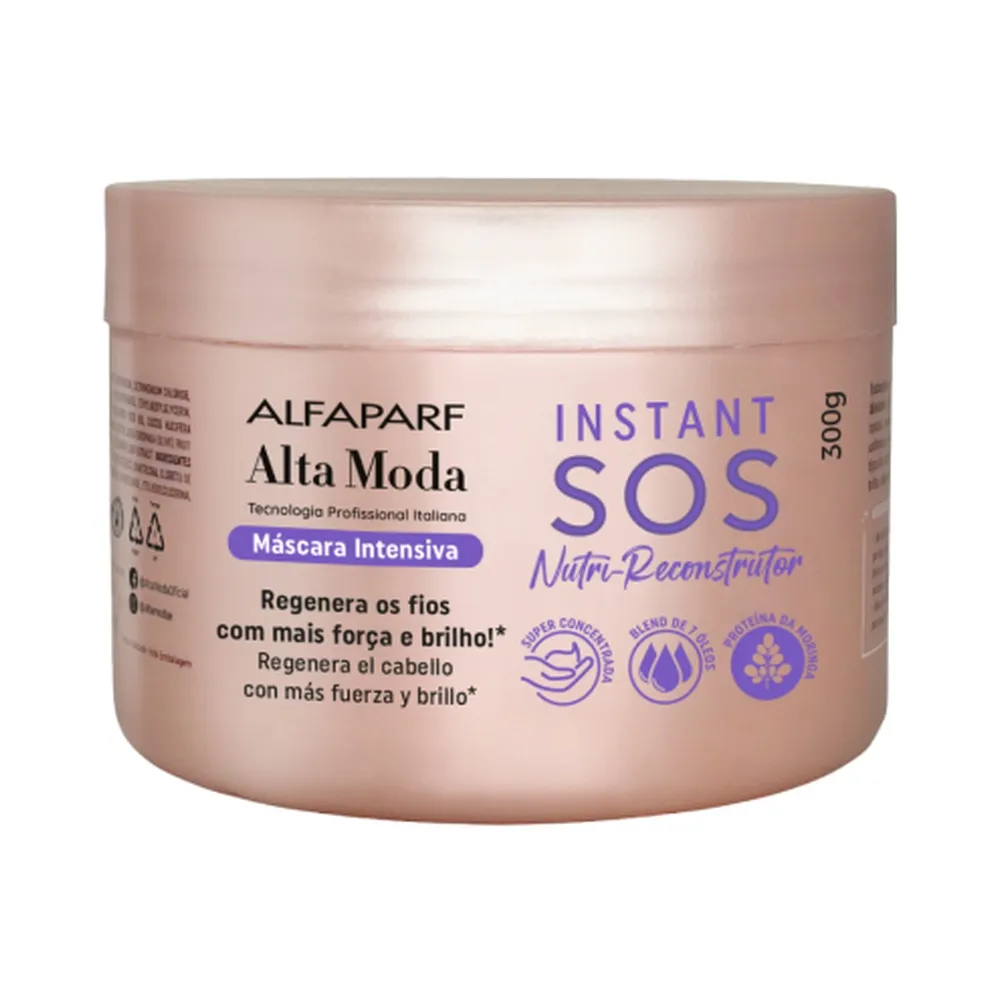 alfaparf alta moda Mascara capilar nutri reconstructor instant sos 300g